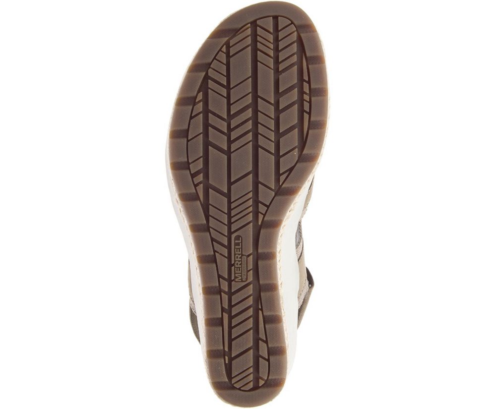 Merrell Sandaler Dame - Kaiteri Wedge Strap - Grå - QLJ047283